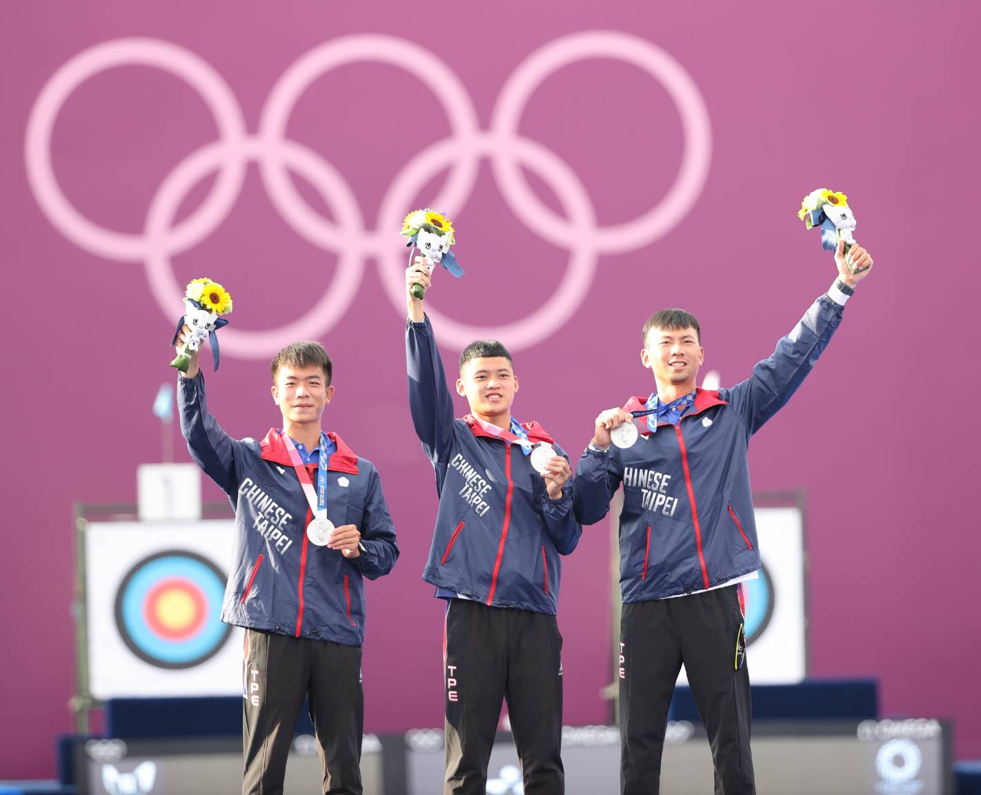 射箭男子團體奪銀 平奧運史上最佳戰績  (照片來源：教育部體育署)